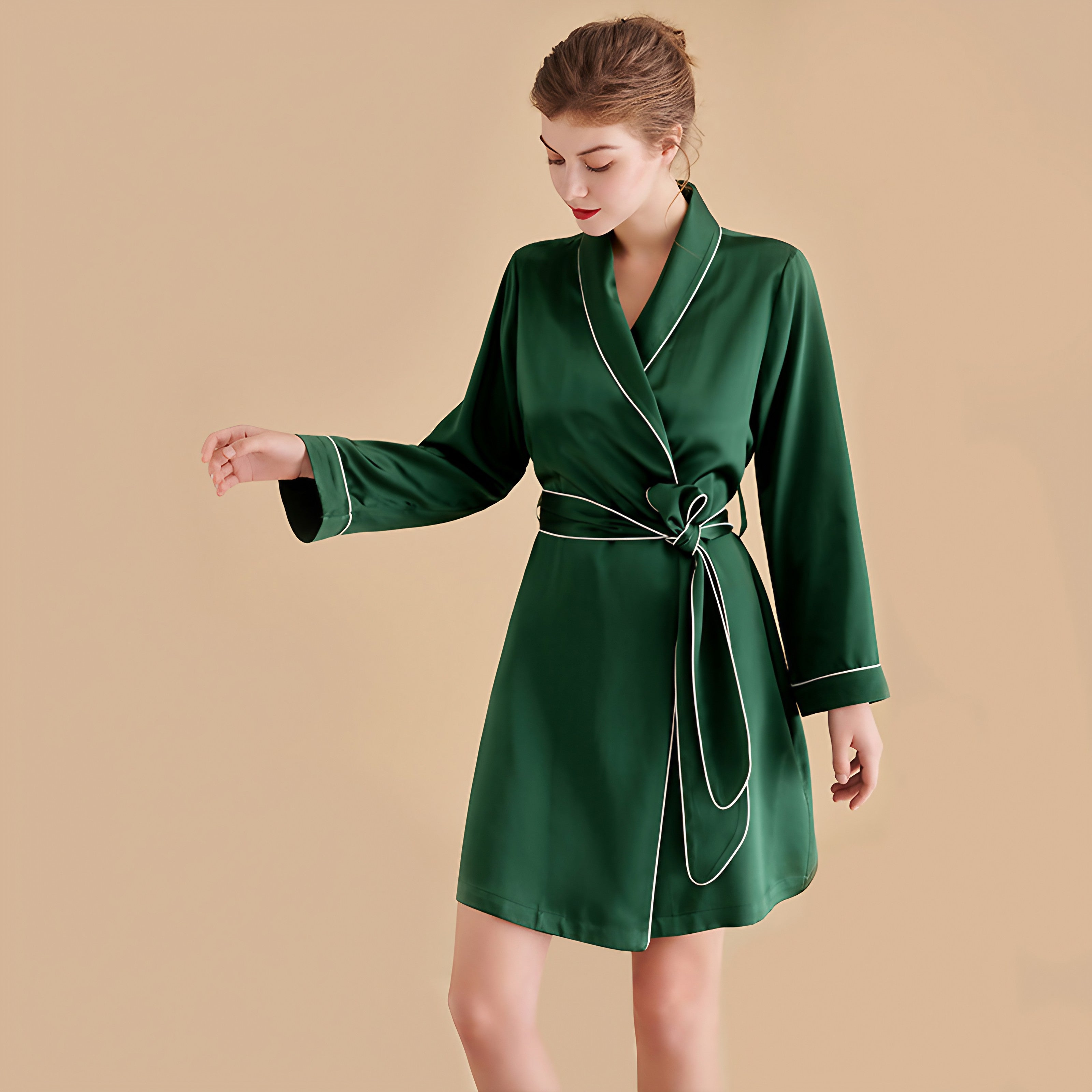 100% Mulberry Silk Women's Robe Pajama | Comfortable Silk Loungewear & Sleepwear by MOMOTAR