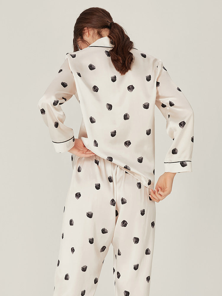 Silk Pajama Set, Women's Silk Loungewear & Sleepwear, 100
