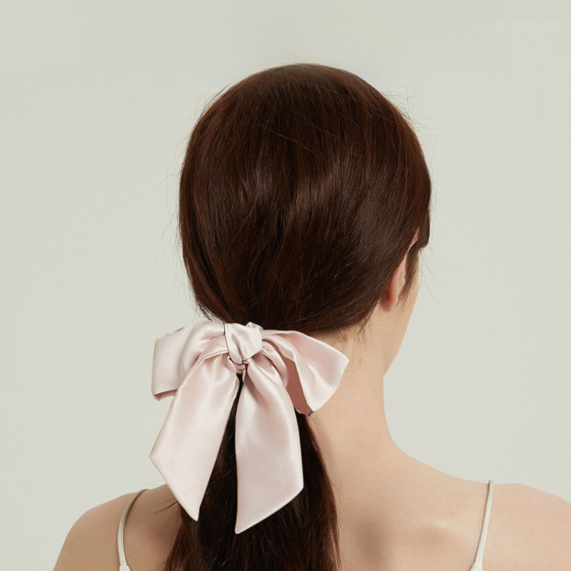 Bow Silk Scrunchies