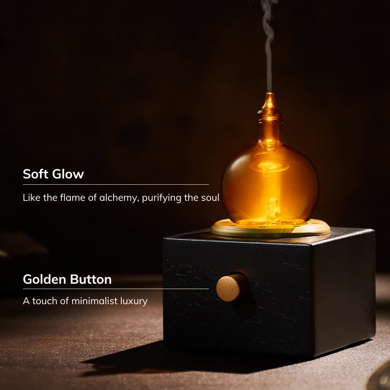 Gold and Flame Cold-Air Diffuser