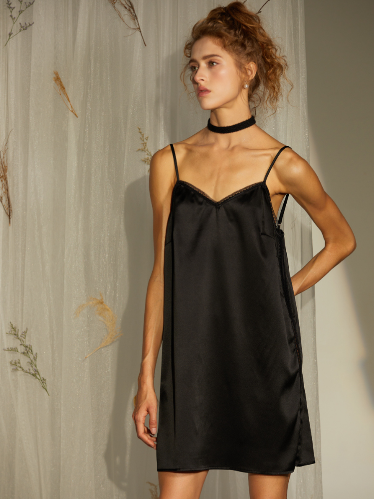 Silk Nightgown & Nightdress, Women's Silk Pajama, Silk Loungewear & Sleepwear, 100% Mulberry Silk, MOMOTAR