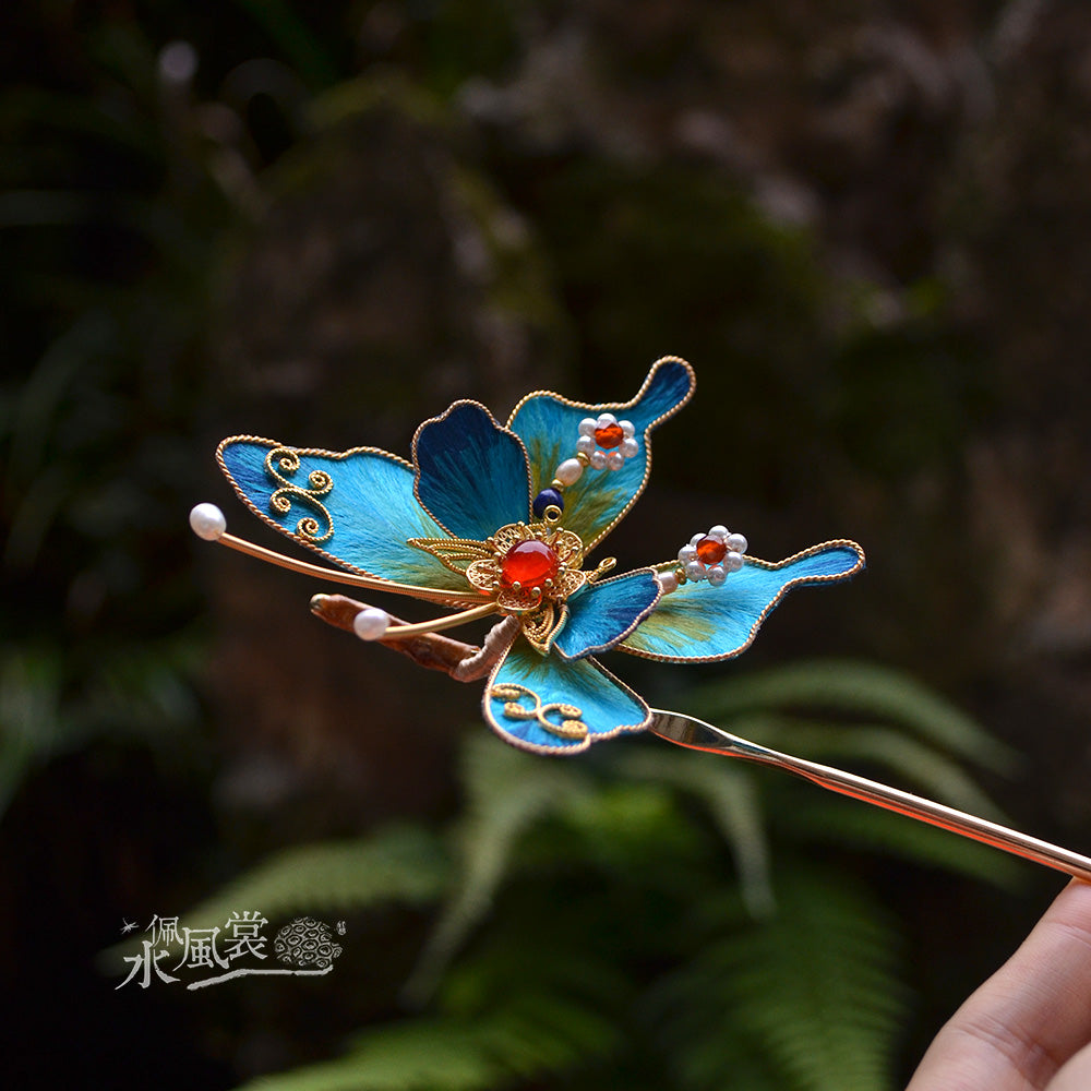 Handcrafted Silk Velvet Flower Jewelry – Traditional Chinese Hairpins & Brooches MOMOTAR